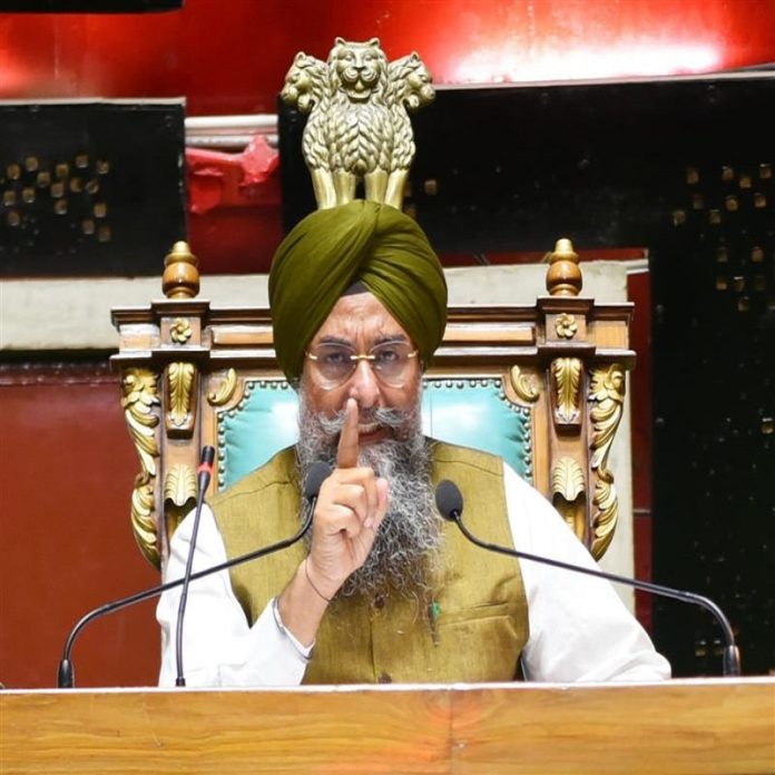 Speaker Kultar Singh Sandhwan